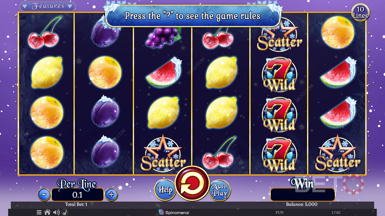 Fruits On Ice Collection 10 Lines Main Gratis