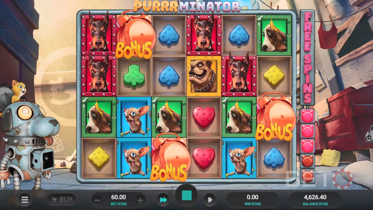 Ulasan Purrrminator oleh BETO Slots
