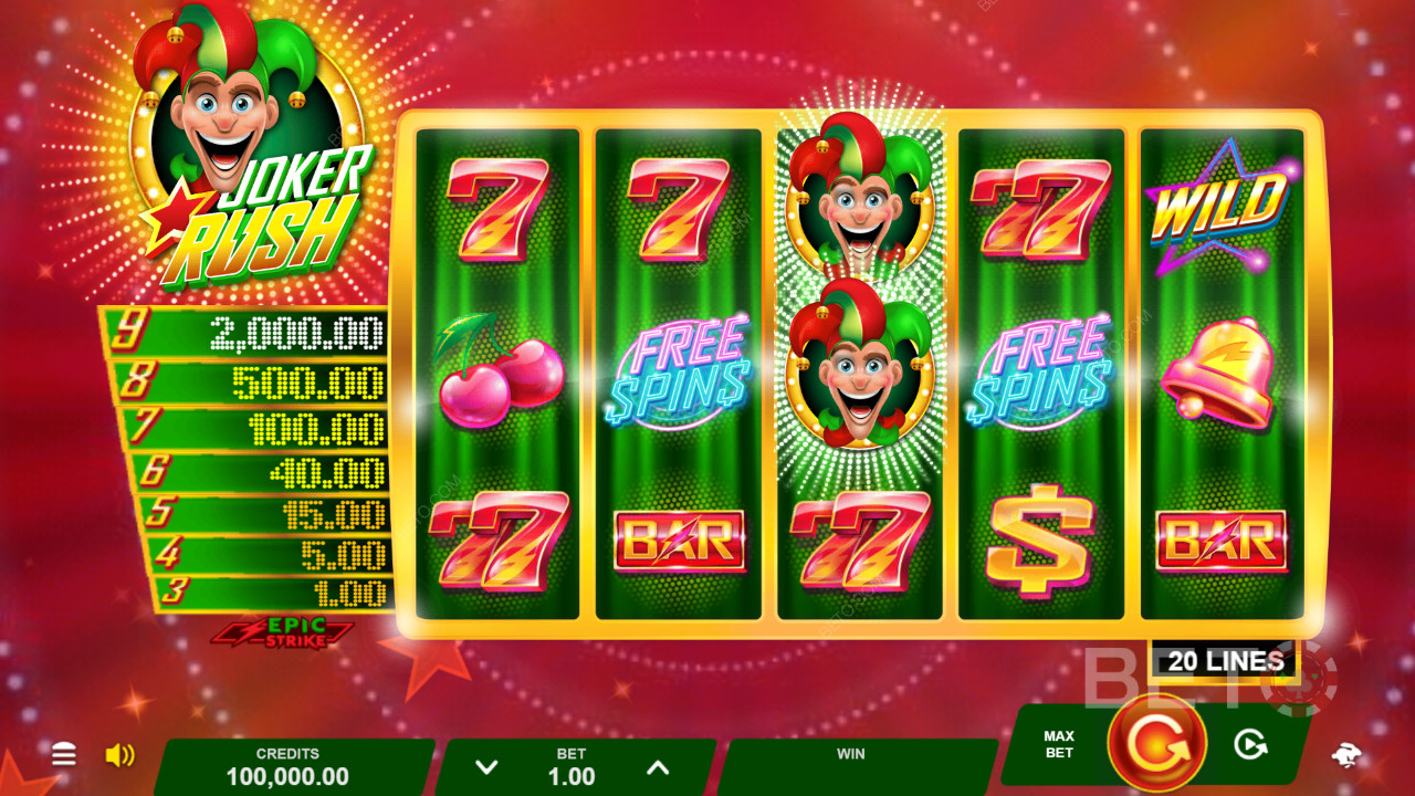 Ulasan Joker Rush oleh BETO Slots