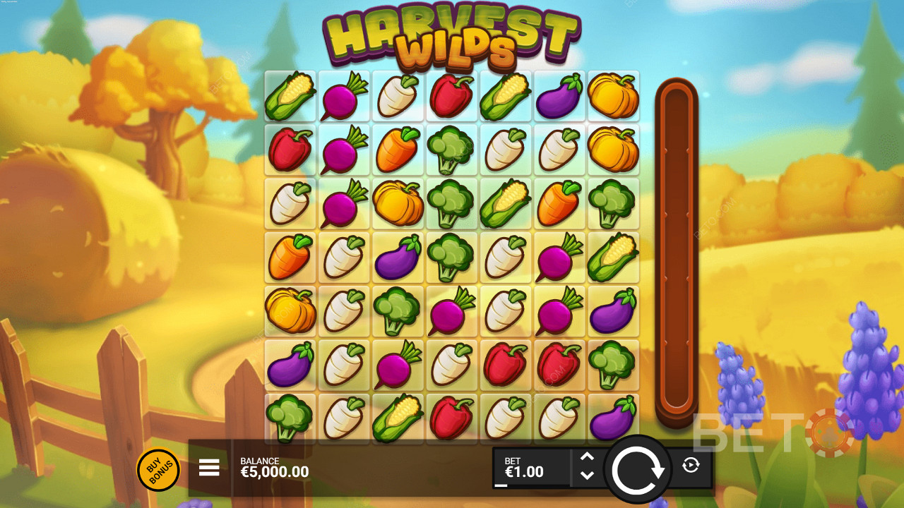 Nikmati tema pertanian di slot online Harvest Wilds