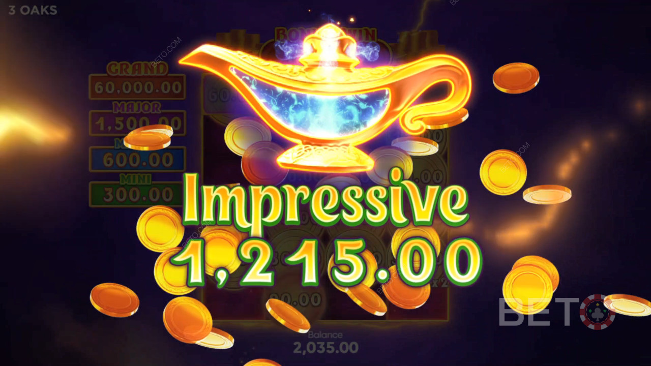 Menangkan 2,000x taruhan Anda di Mesin Slot Lampu Koin!