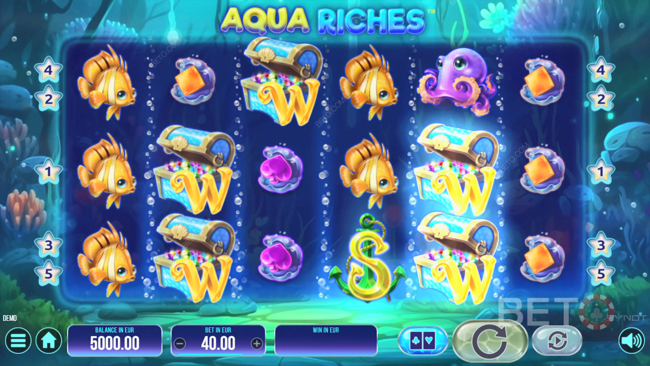 Ulasan Aqua Riches oleh BETO Slots