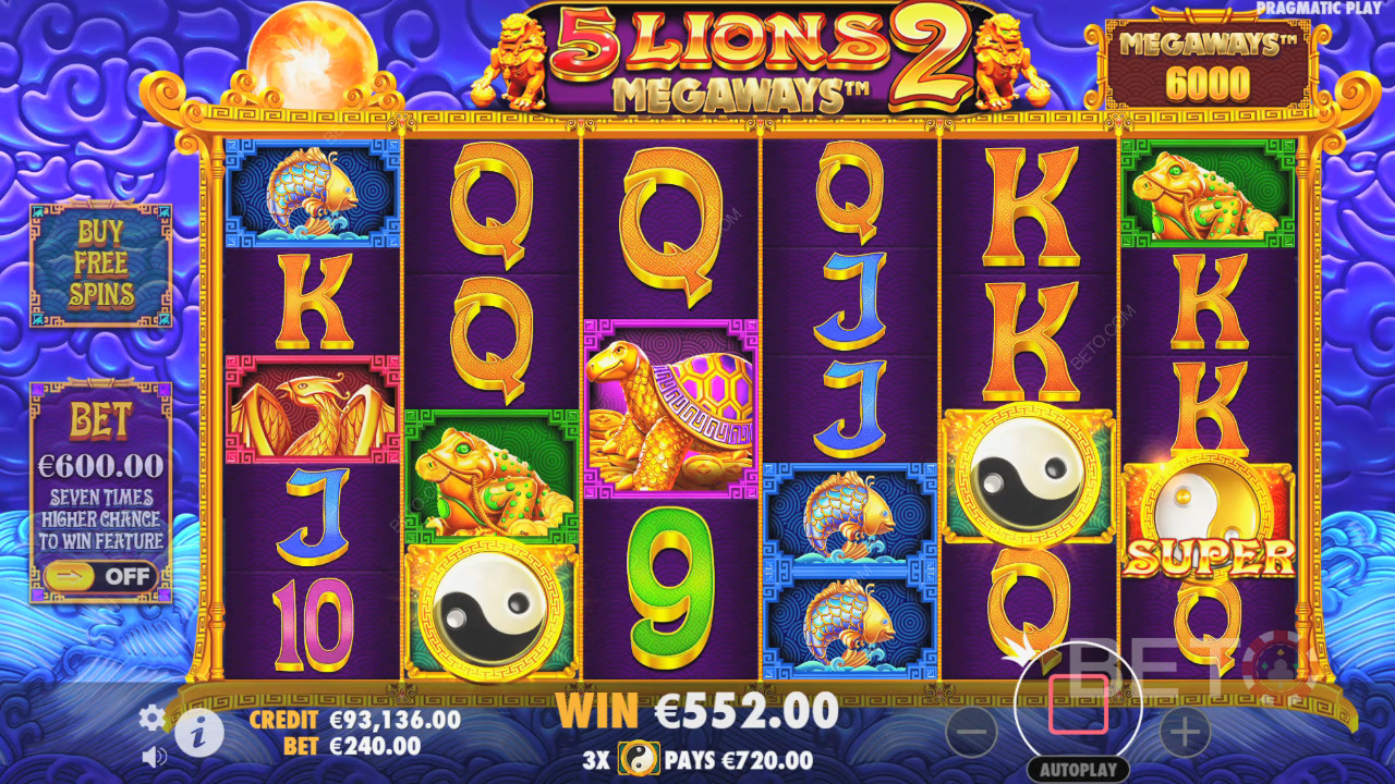 5 Lions Megaways 2 Ulasan oleh BETO Slots