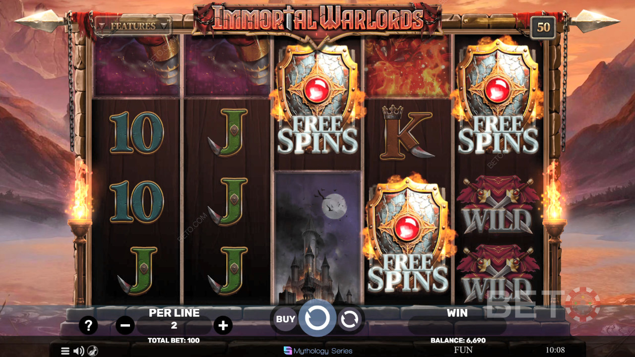 Ulasan Panglima Perang Abadi oleh BETO Slots