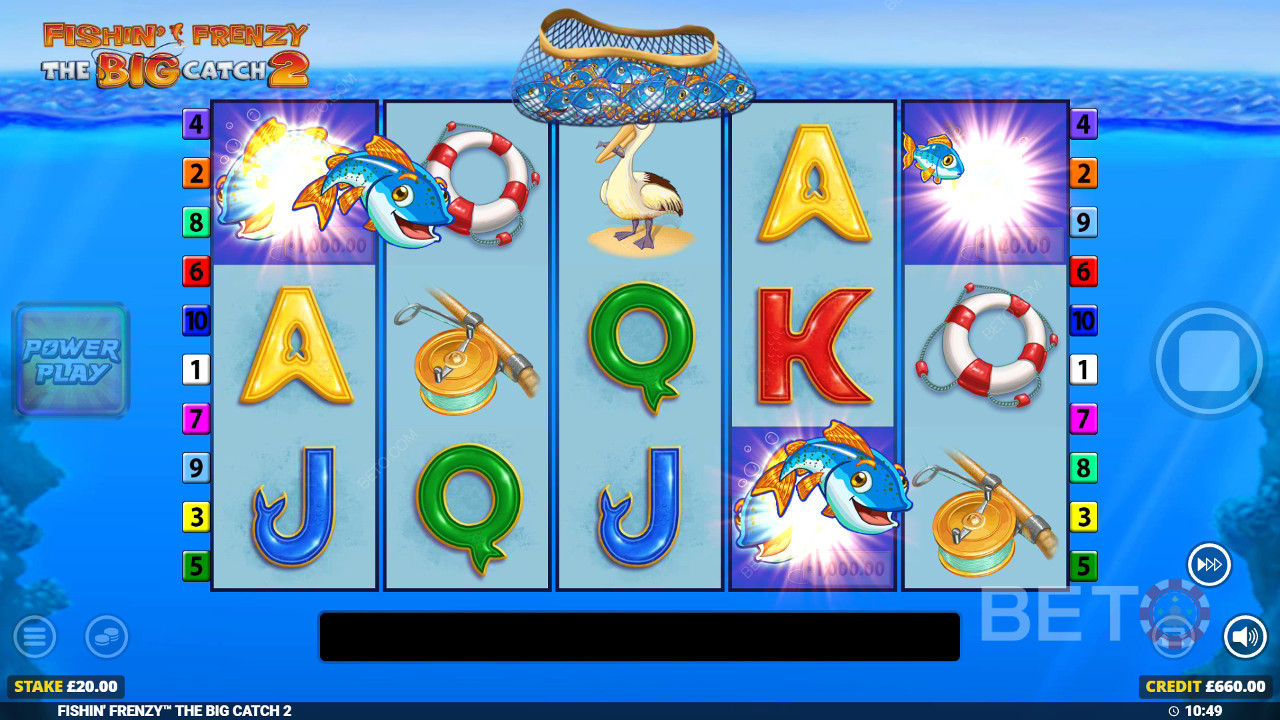Menangkan 5,000x taruhan Anda di Slot Online Fishin Frenzy The Big Catch 2!