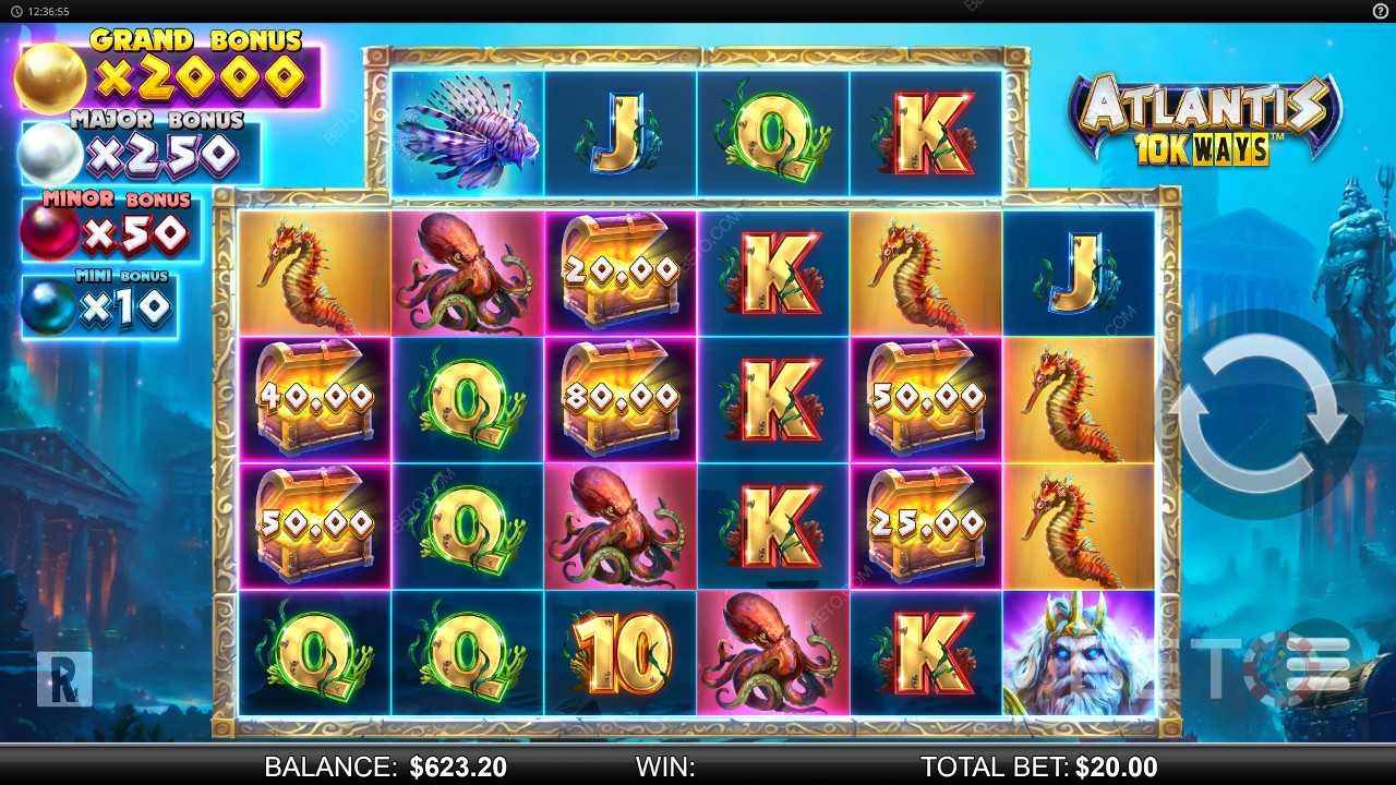 Ulasan Cara Atlantis 10K oleh BETO Slots