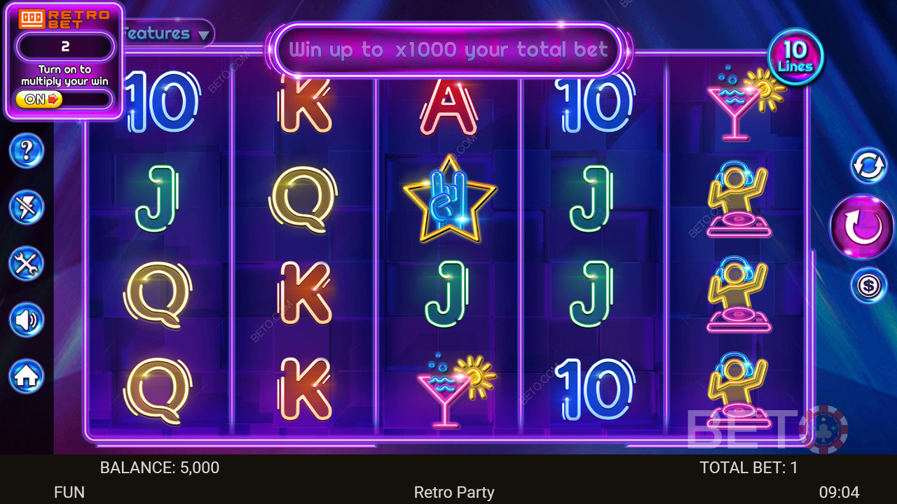 Retro Party Main Gratis