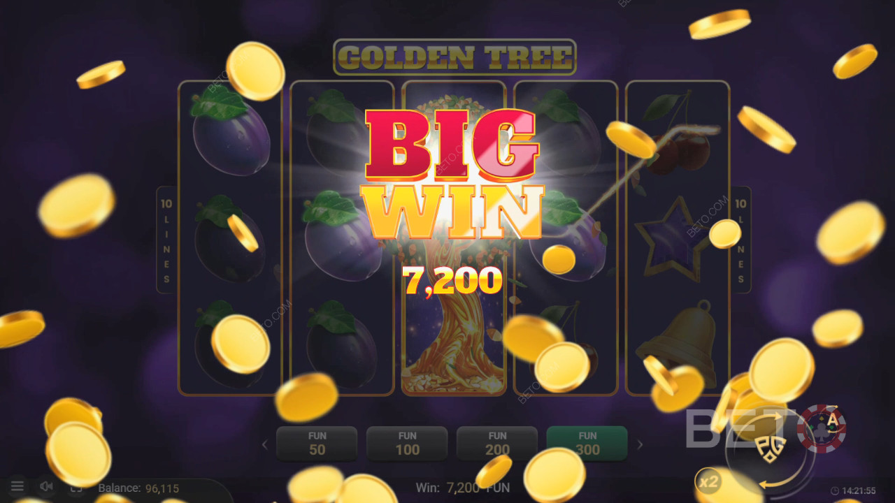 Menangkan 5,000x taruhan Anda di Slot Online Pohon Emas!