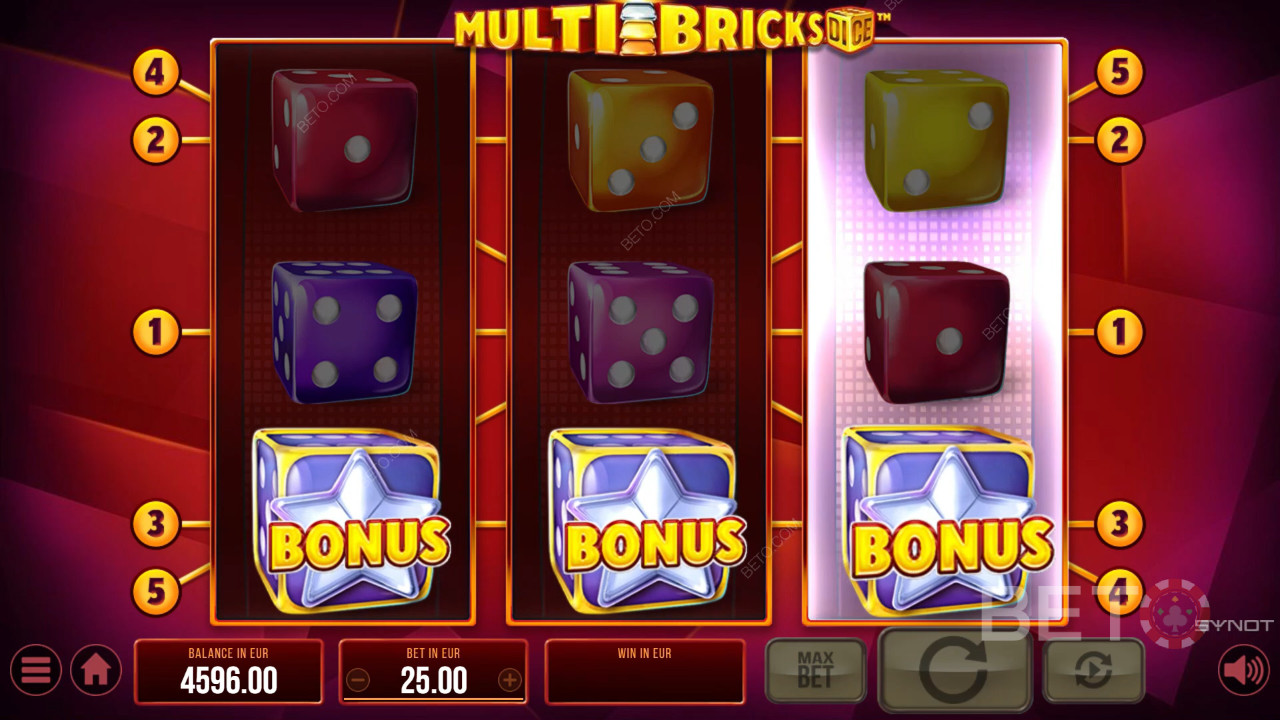 Multi Bricks Dice Main Gratis