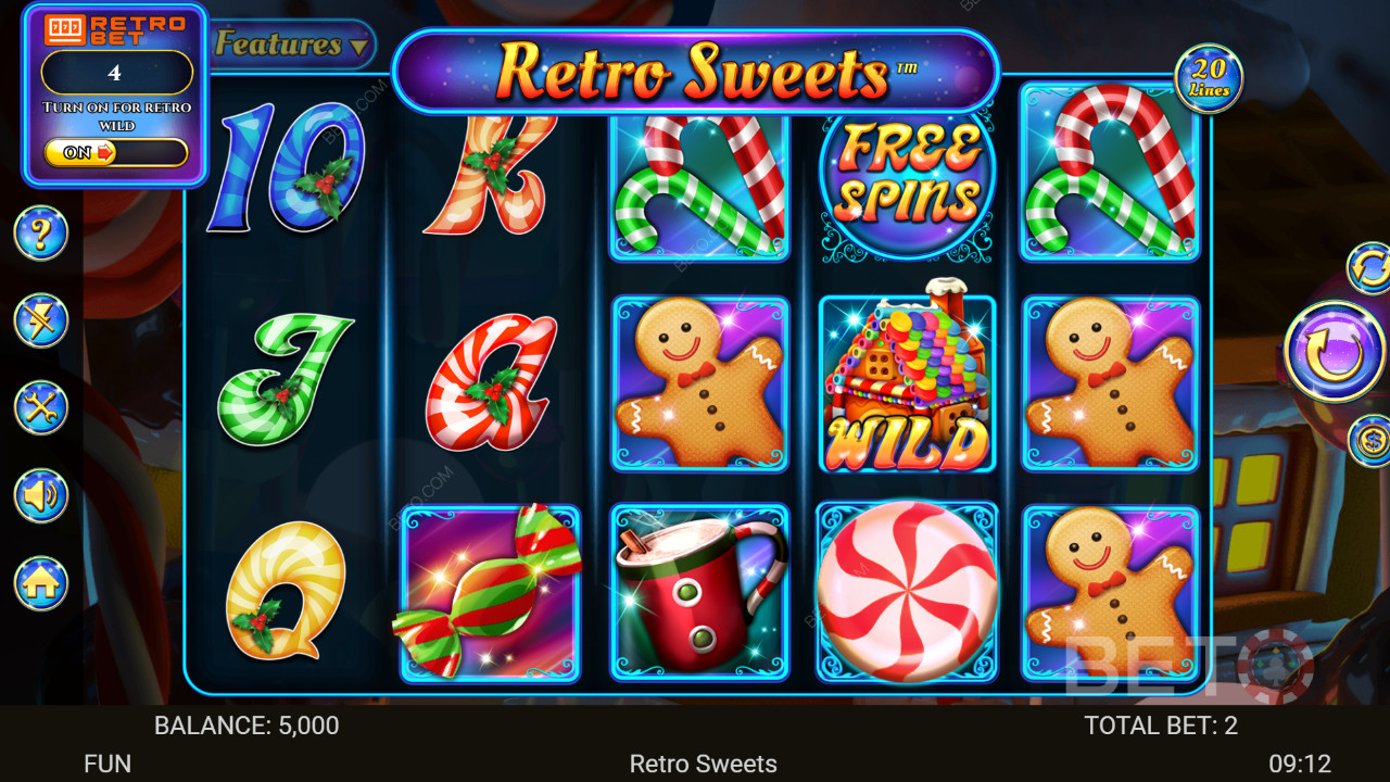 Ulasan Permen Retro oleh BETO Slots