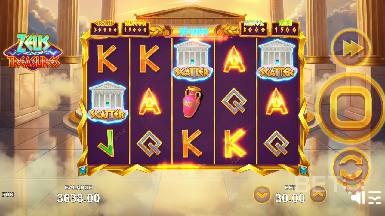 Ulasan Harta Karun Zeus oleh BETO Slots