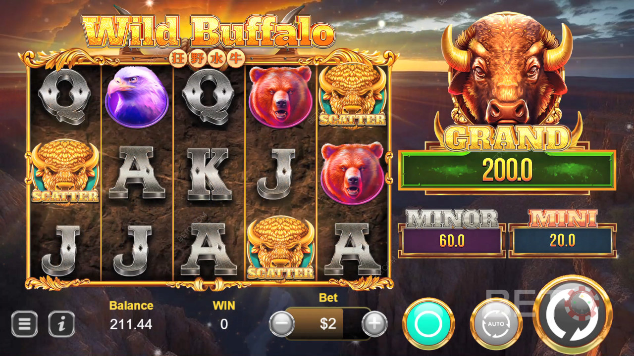 Ulasan Kerbau Liar oleh BETO Slots