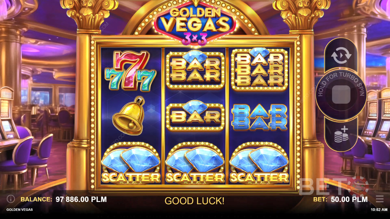 Ulasan Golden Vegas 3x3 oleh BETO Slots