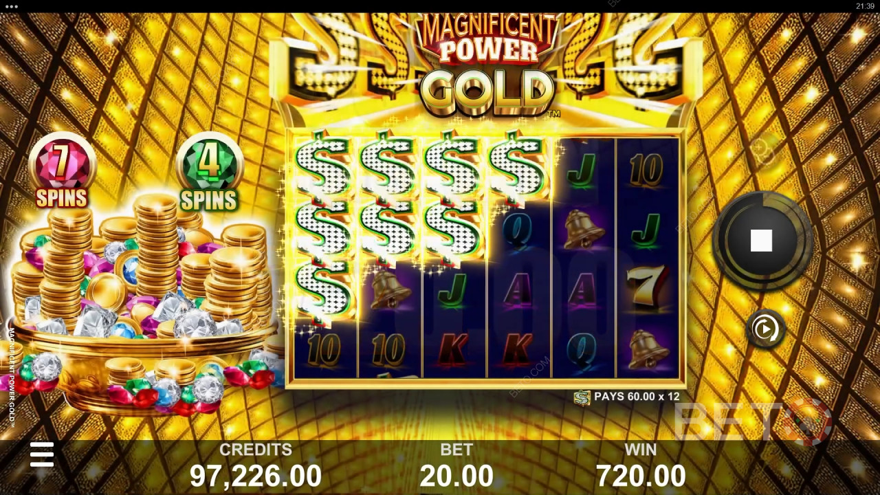 Ulasan Magnificent Power Gold oleh BETO Slots