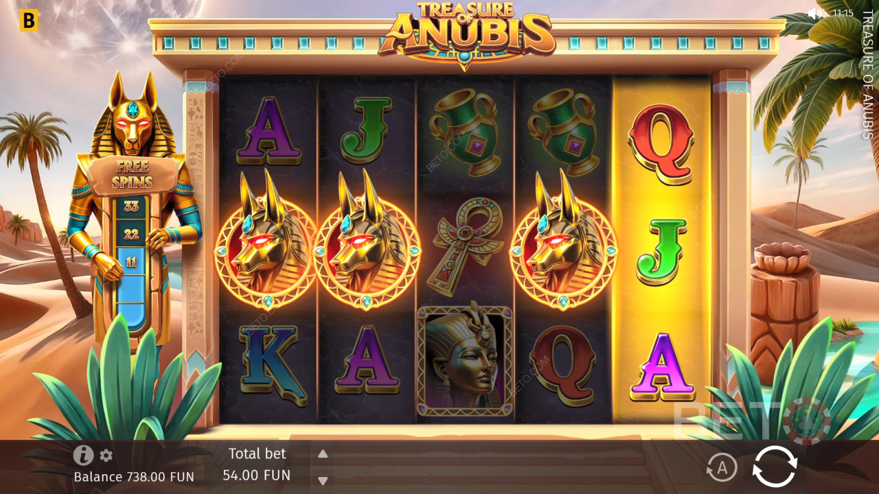 Ulasan Harta Karun Anubis oleh BETO Slots