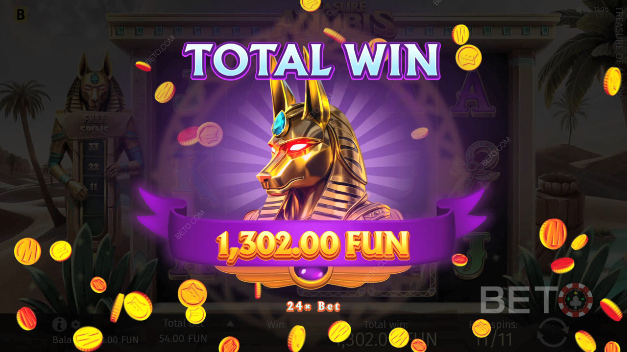 Menangkan 1,939x taruhan Anda di Slot Online Harta Karun Anubis!