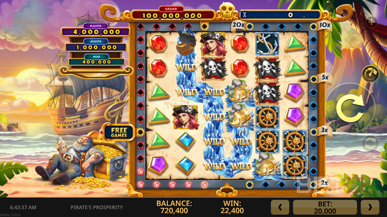 Ulasan Kereta Api Liar Kemakmuran Bajak Laut oleh BETO Slots
