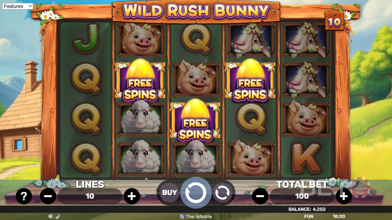 Ulasan Kelinci Terburu-buru Liar oleh BETO Slots