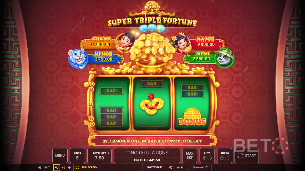 Super Triple Fortune Main Gratis