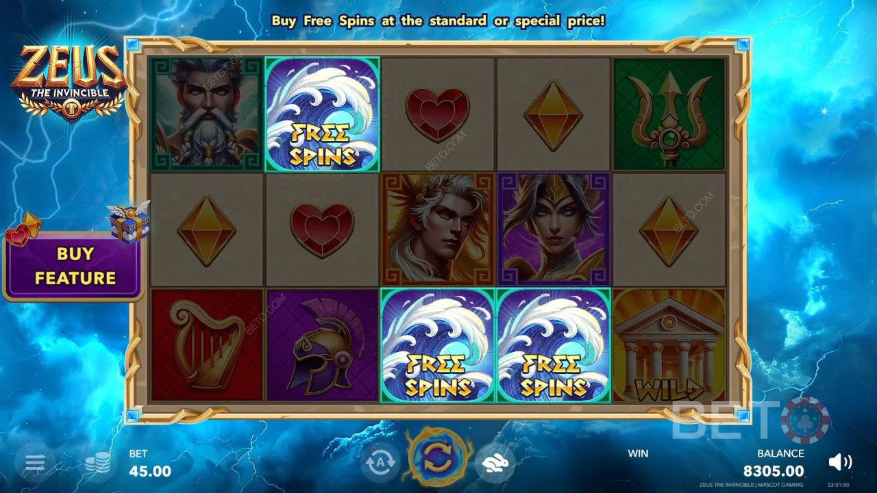 Ulasan Zeus The Invincible oleh BETO Slots