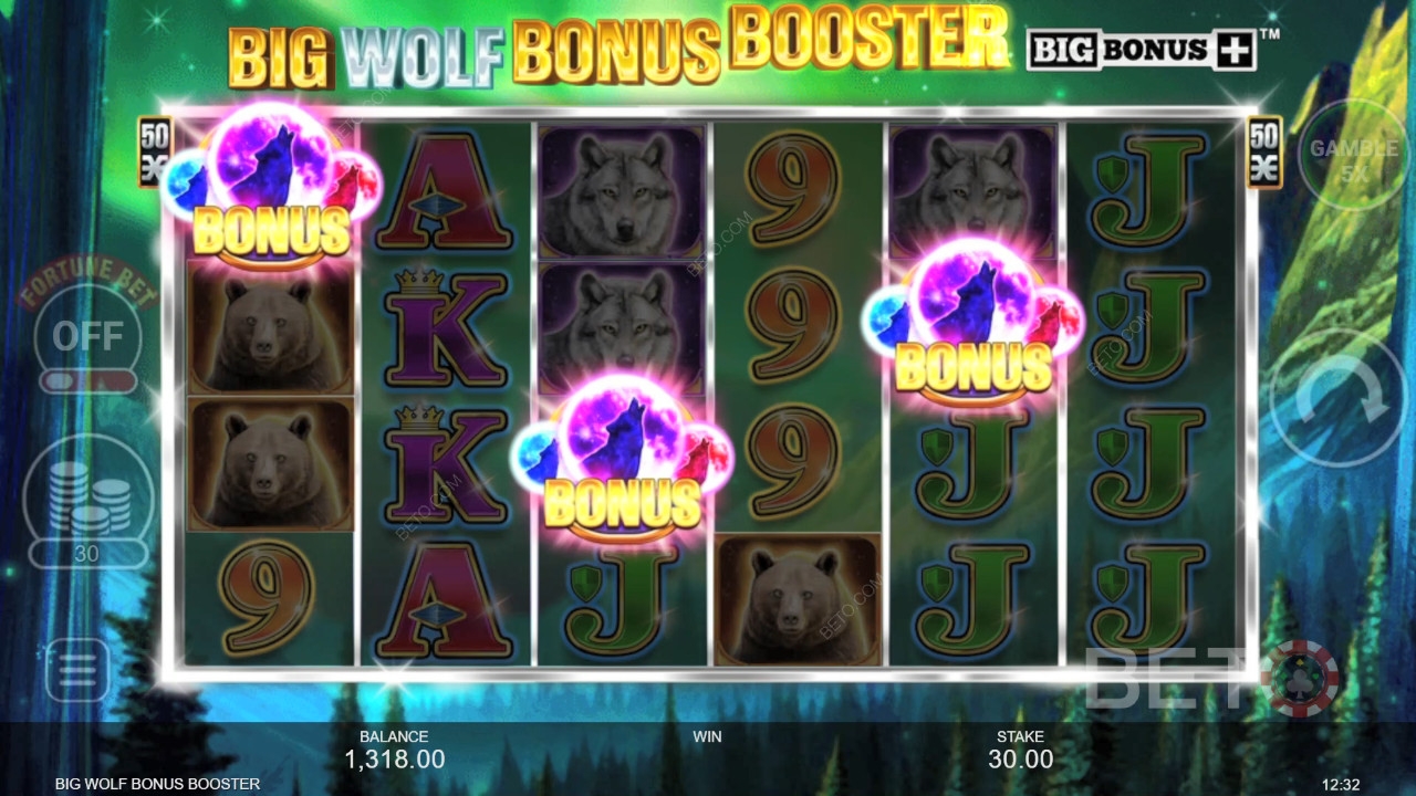 Ulasan Penguat Bonus Serigala Besar oleh BETO Slots