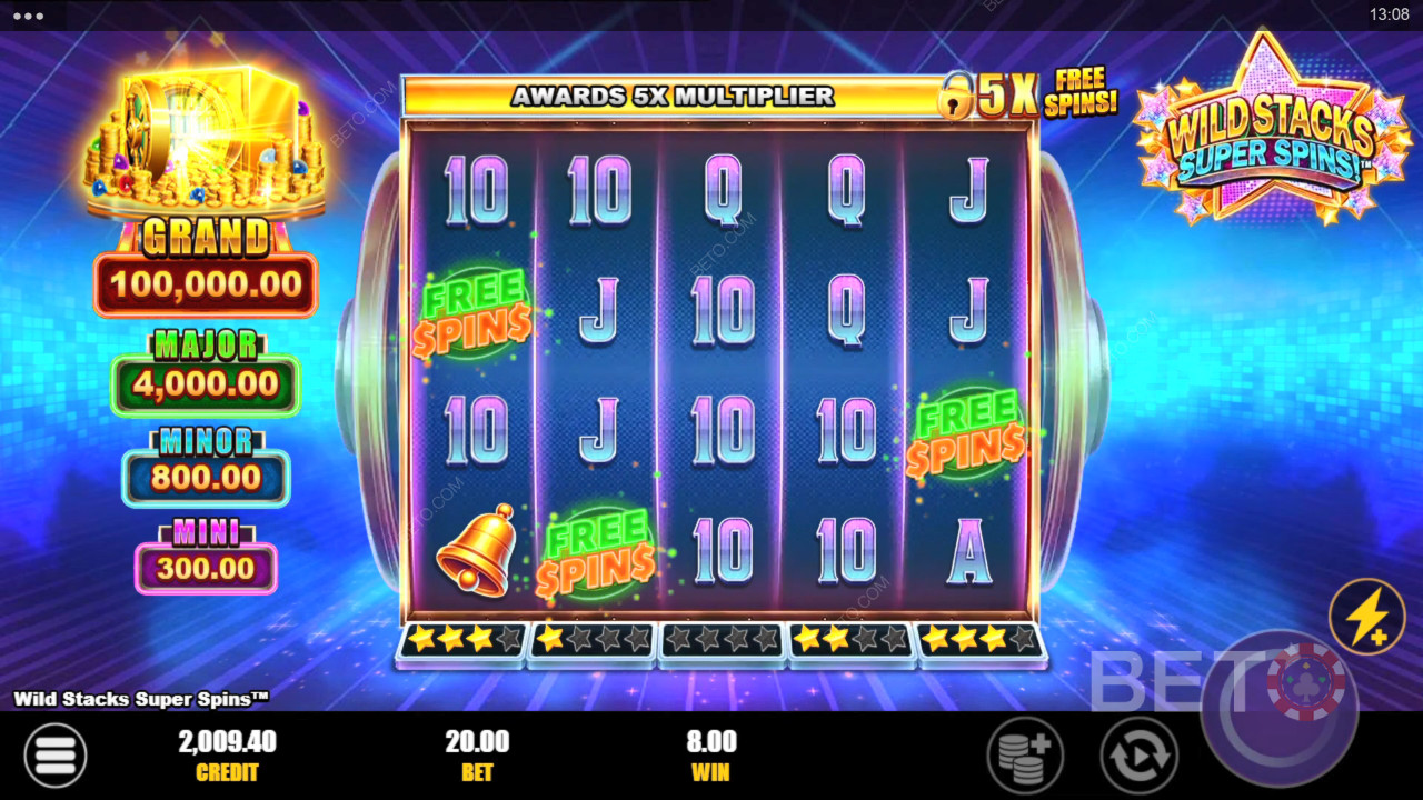 Wild Stacks Super Spins Main Gratis