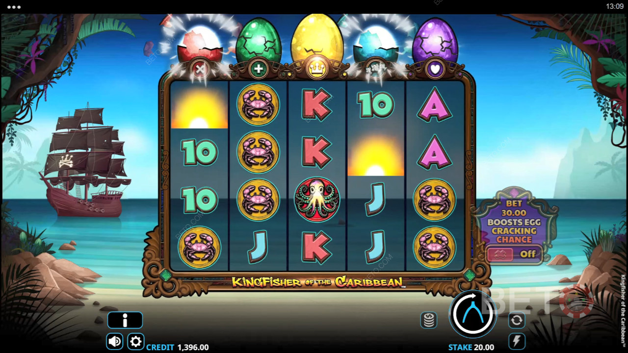 Ulasan Kingfisher of the Caribbean oleh BETO Slots