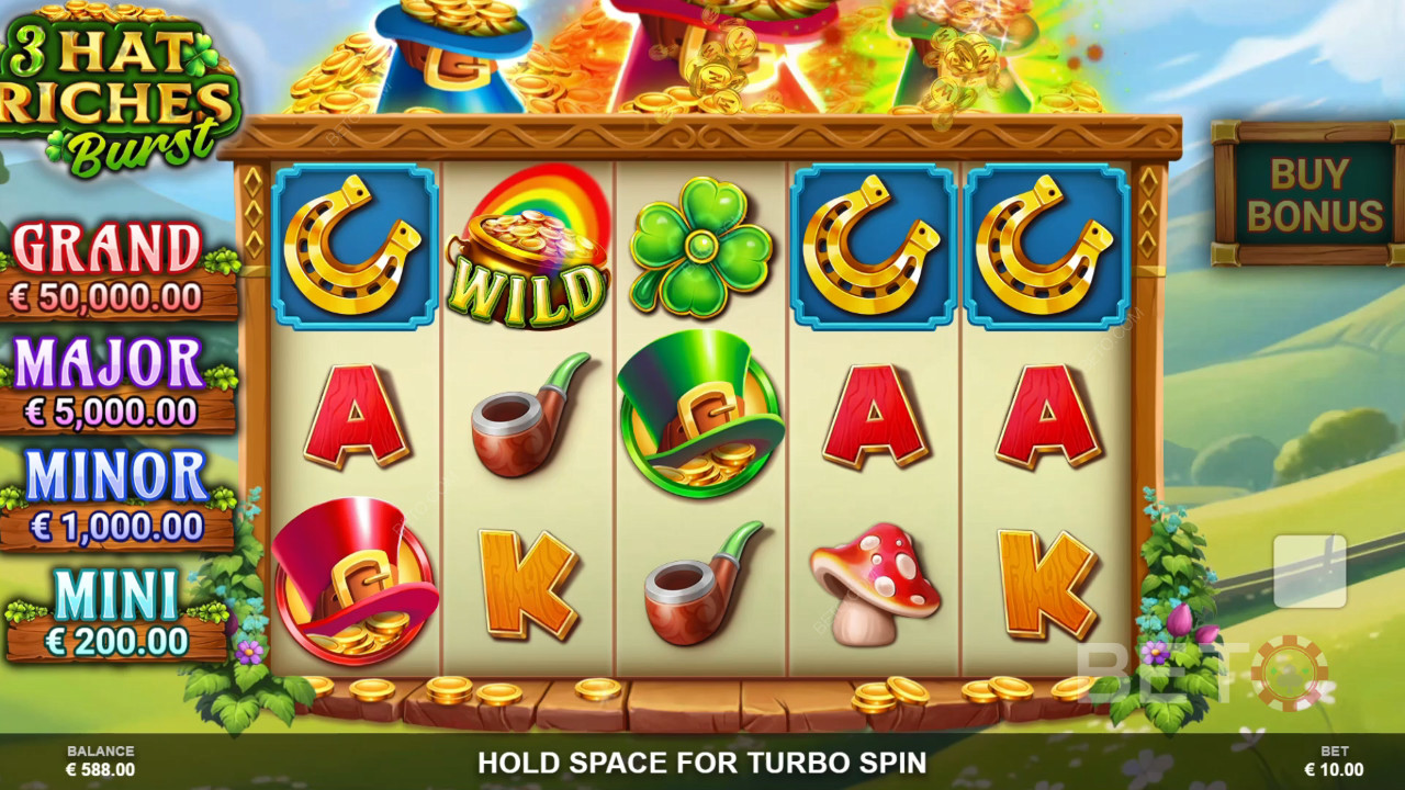 Ulasan 3 Hat Riches Burst oleh BETO Slots