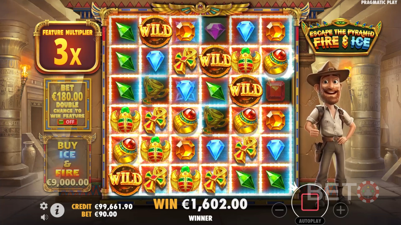 Melarikan Diri dari Piramida Api & Es Ulasan oleh BETO Slots