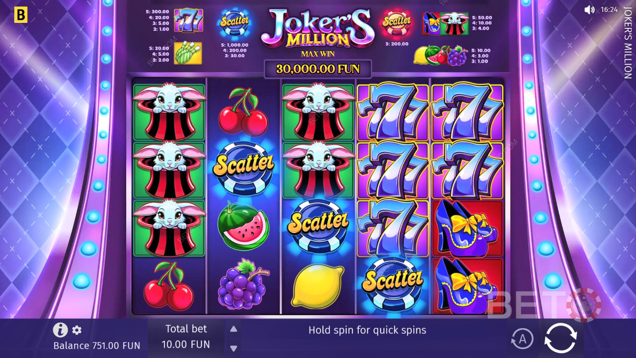 Joker's Million Main Gratis