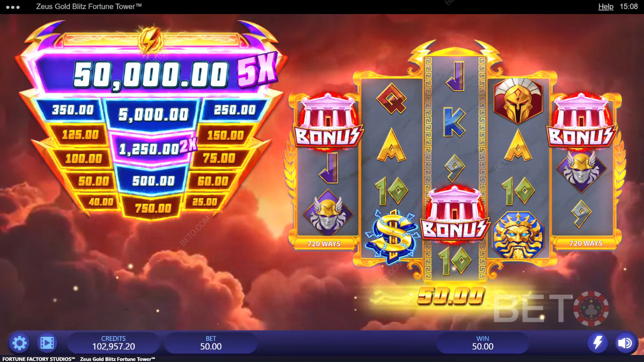 Ulasan Menara Keberuntungan Zeus Gold Blitz oleh BETO Slots
