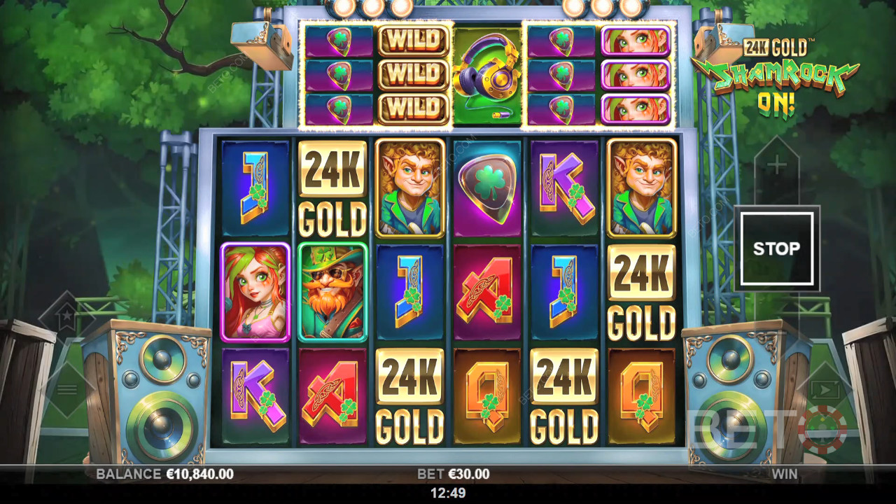 Shamrock Emas 24 karat menyala! Ulasan oleh BETO Slots