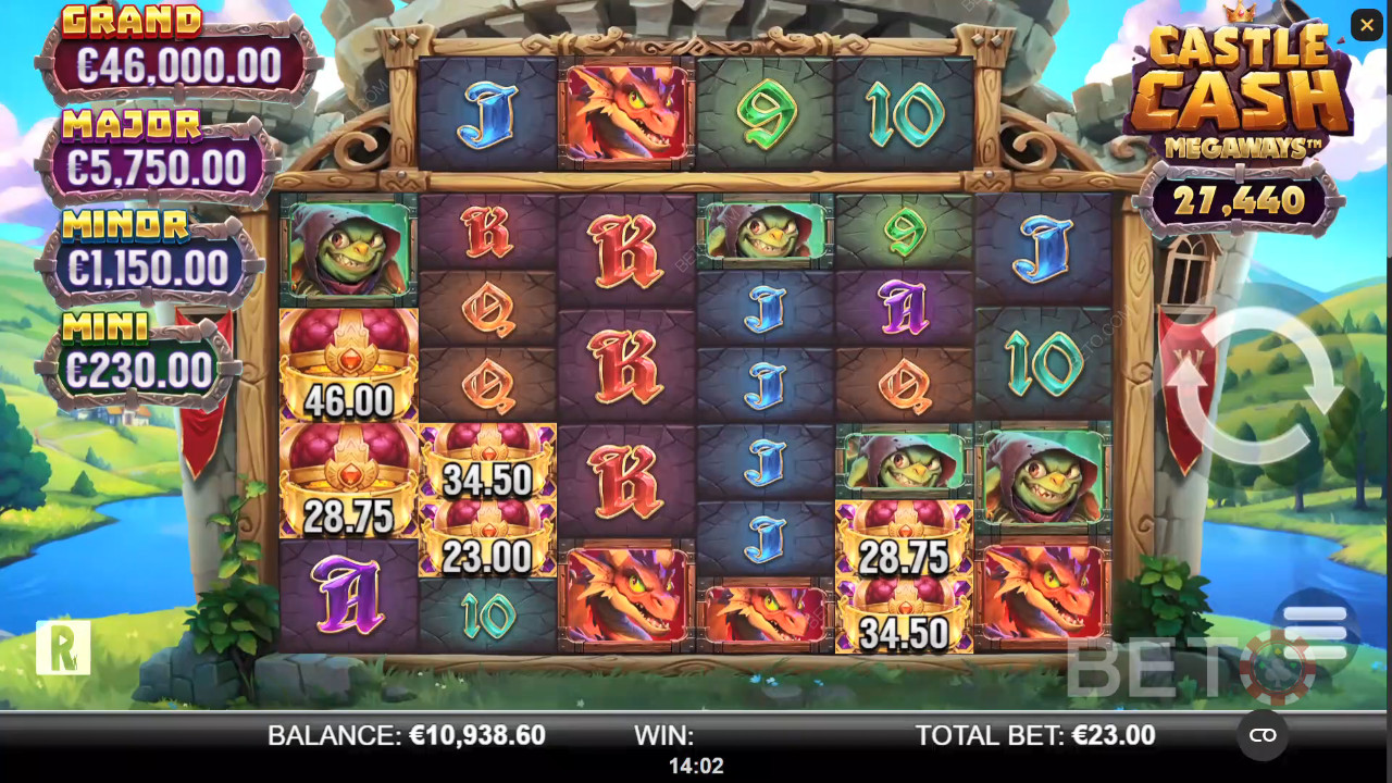 Castle Cash Megaways Main Gratis
