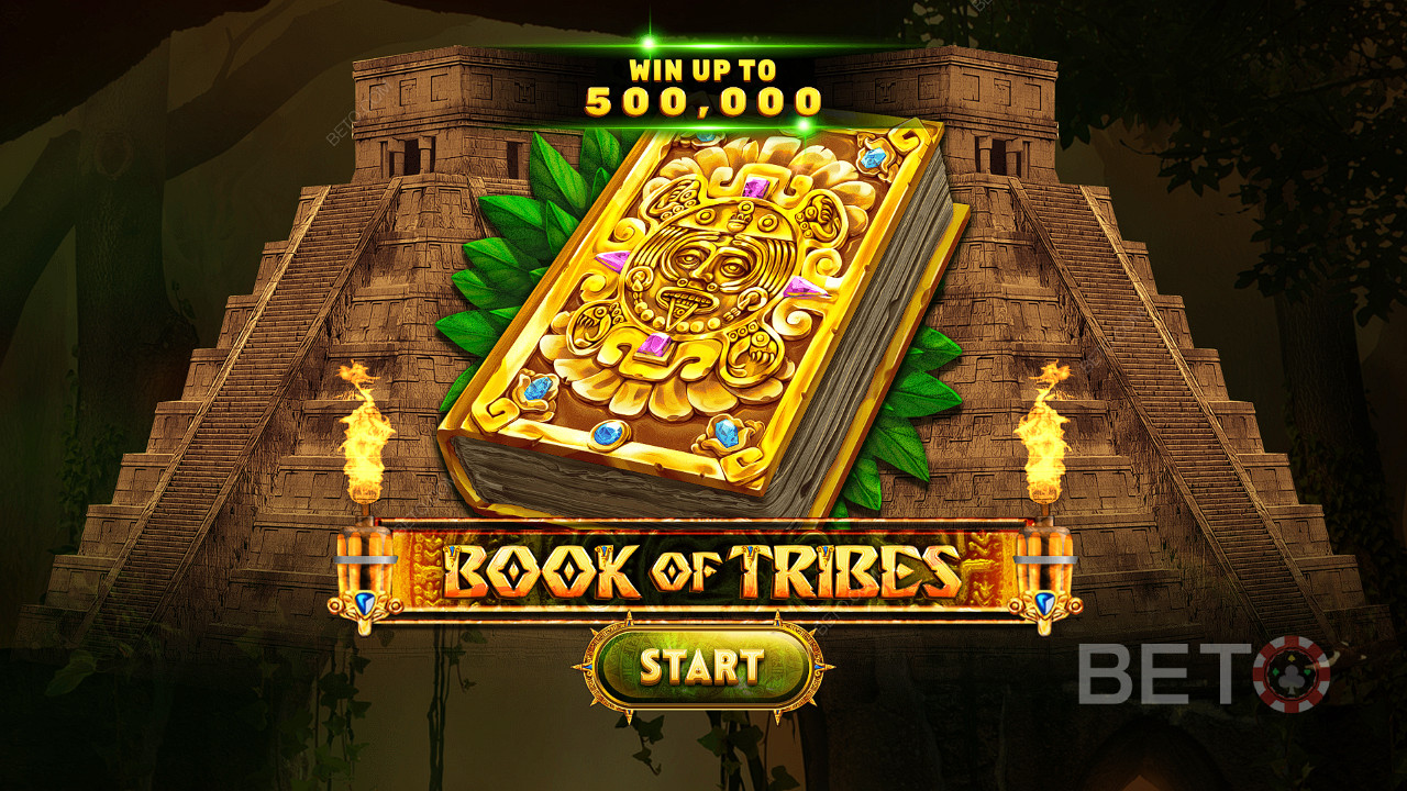 Menangkan hingga 5,000x taruhan Anda di slot online Book of Tribes
