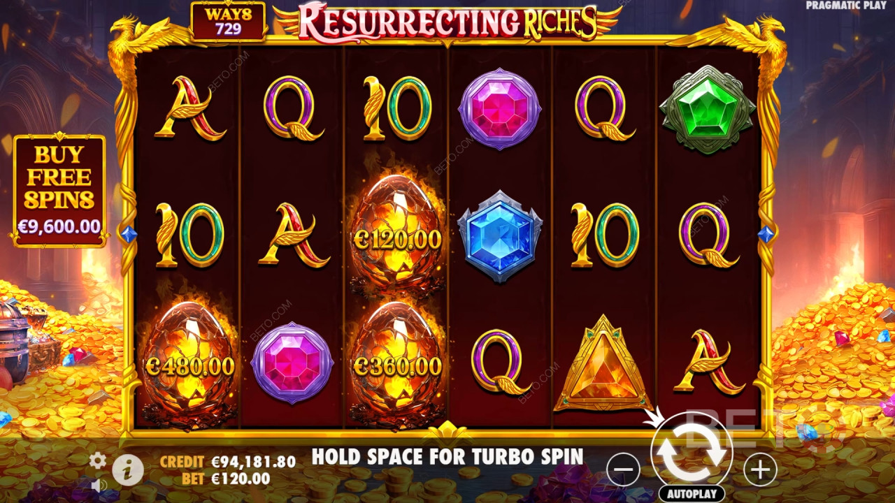 Menangkan 4,000x taruhan Anda di Slot Resurrection Riches!