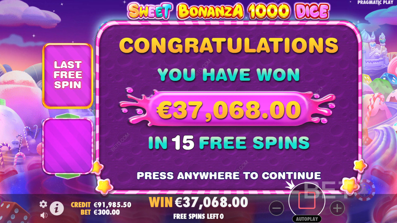 Menangkan 25,000x taruhan Anda di Slot Online Sweet Bonanza 1000 Dadu!
