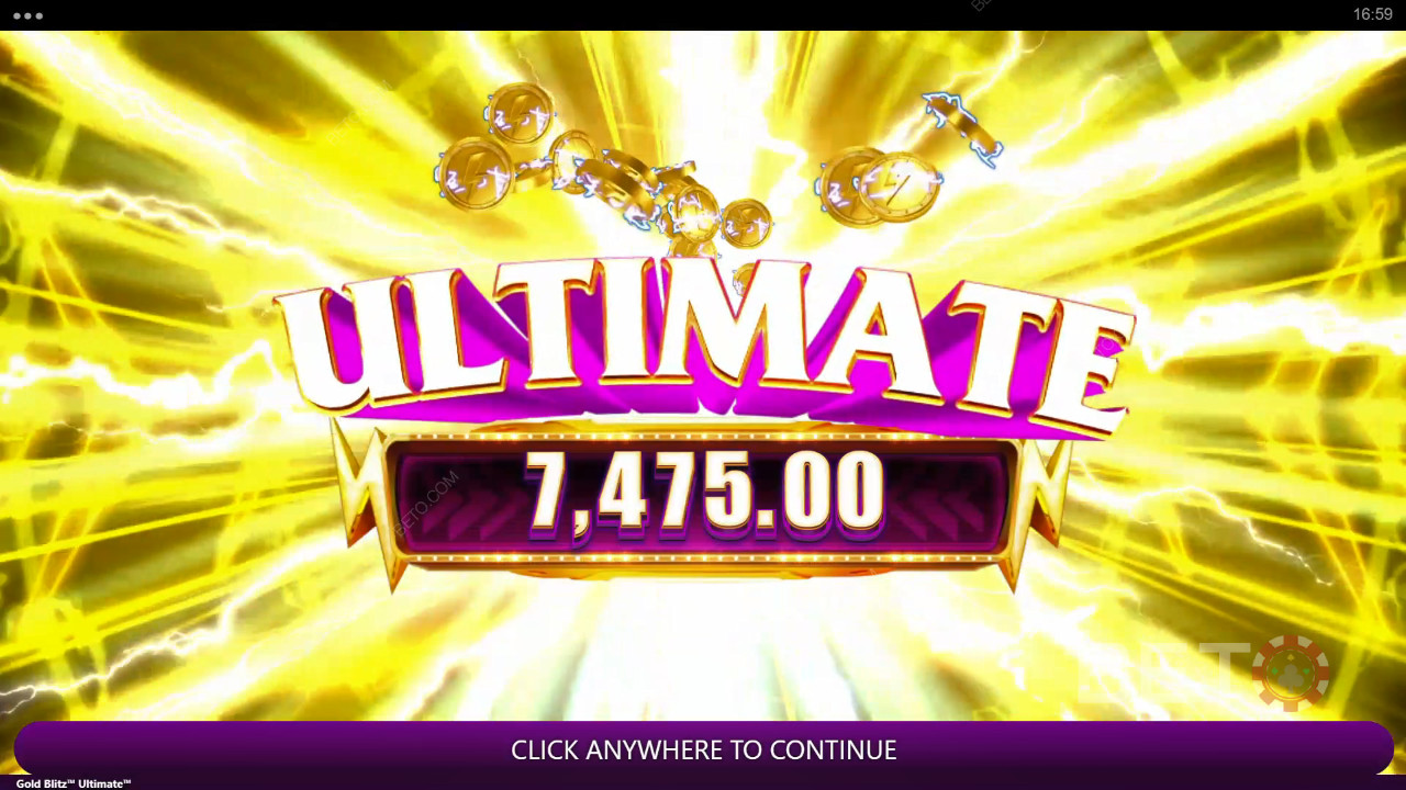 Menangkan 2,500x taruhan Anda di Mesin Slot Gold Blitz Ultimate!