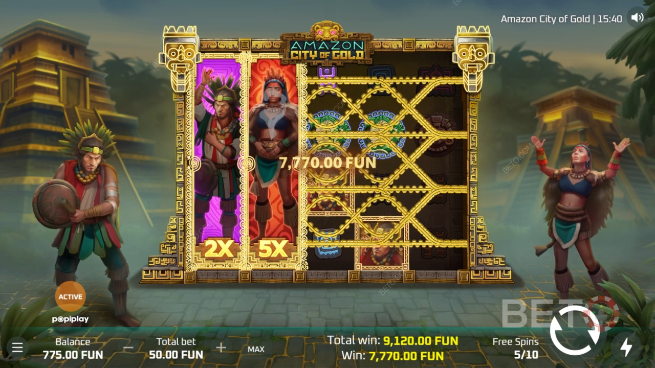 Ulasan Amazon City Of Gold oleh BETO Slots