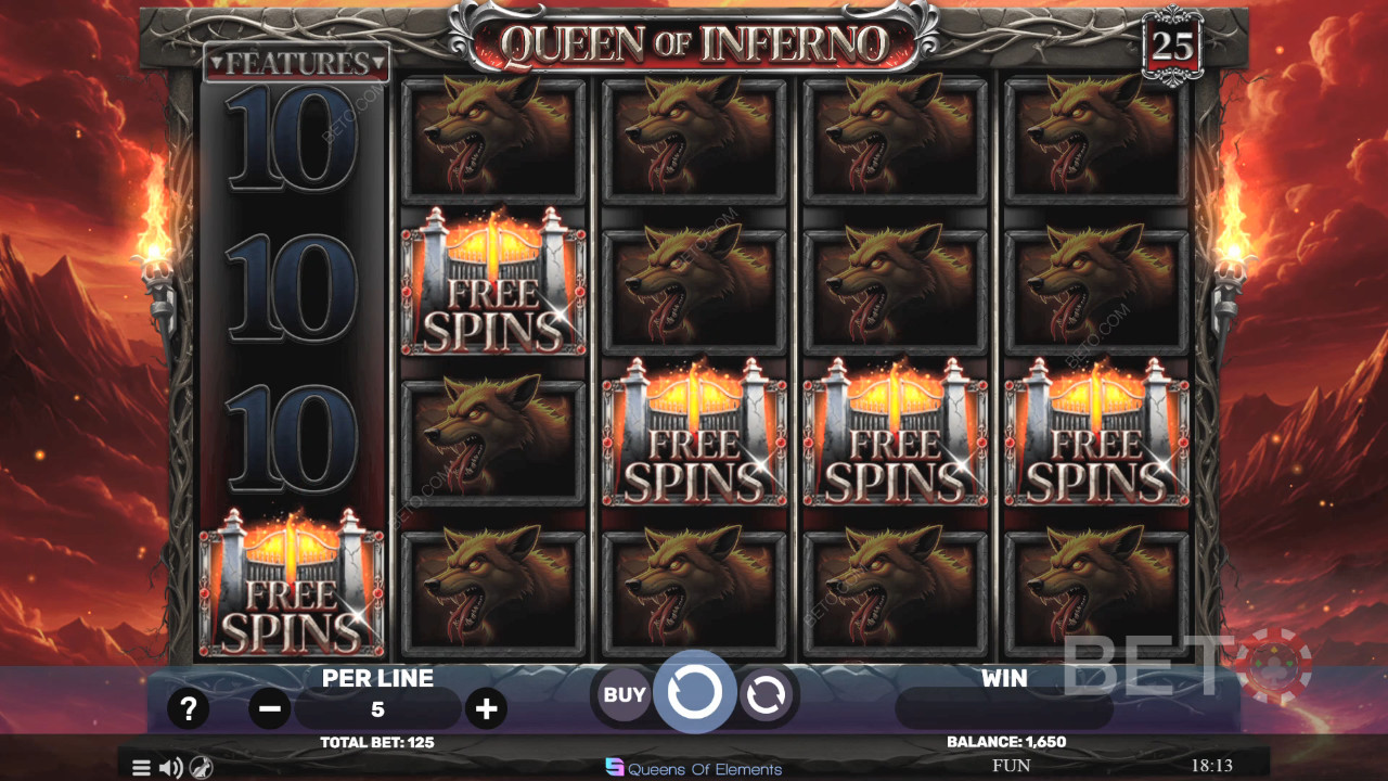 Ulasan Queen of Inferno oleh BETO Slots
