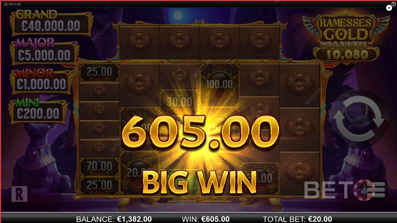 Ulasan Ramesses Gold Megaways oleh BETO Slots