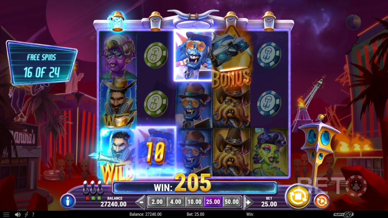 Fitur Bonus Dijelaskan dalam Invading Vegas Revenge on Mars oleh Play
