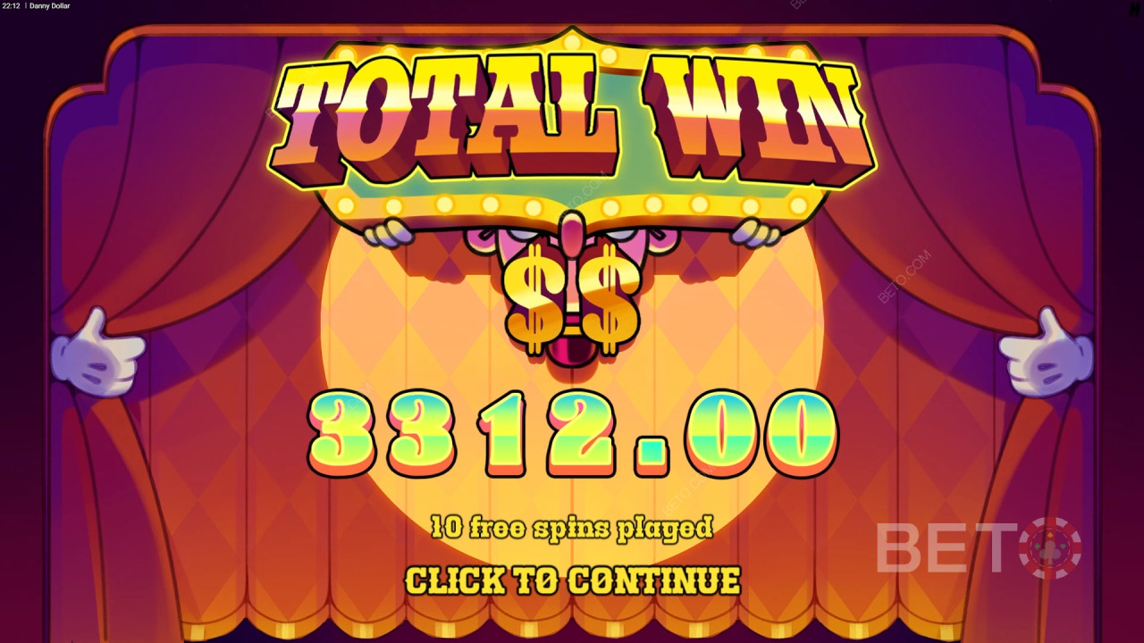 Menangkan 12,500x taruhan Anda di Mesin Slot Danny Dollar!