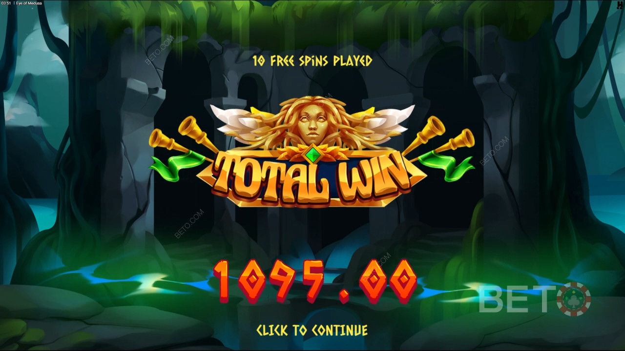 Menangkan 10,000x taruhan Anda di Slot Online Eye of Medusa!