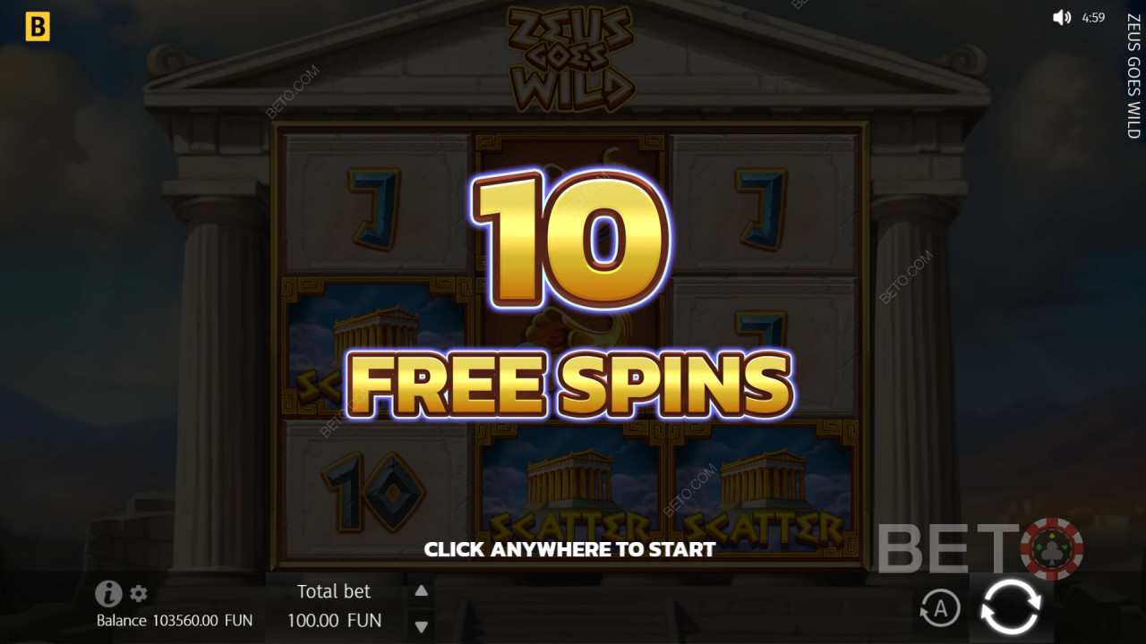 Fitur Bonus Dijelaskan di Zeus Goes Wild oleh BGaming
