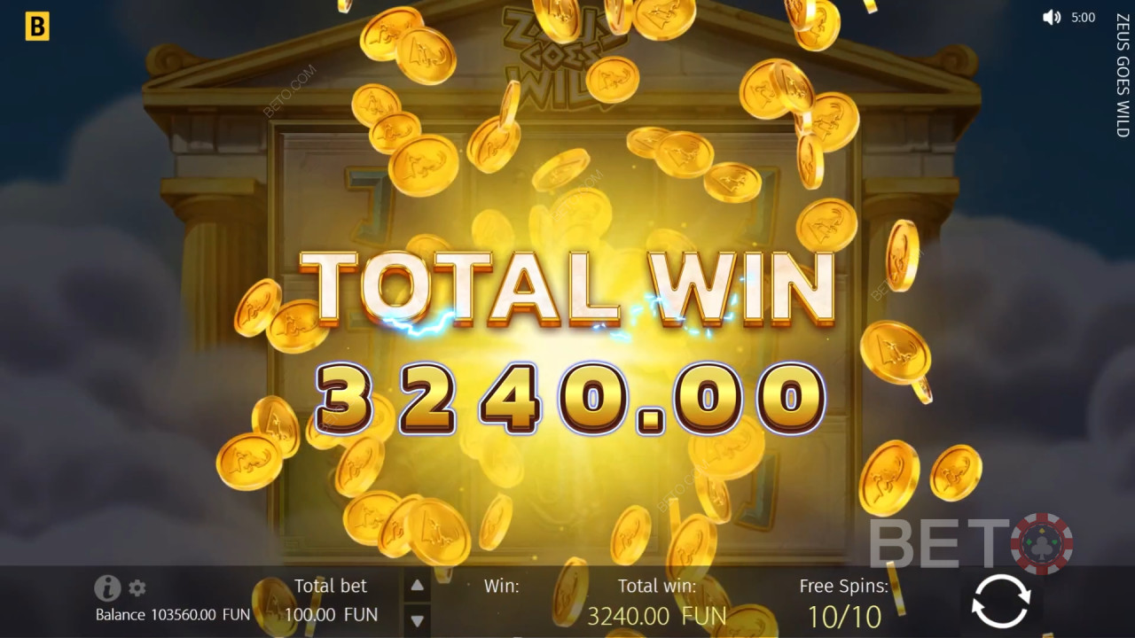 Menangkan 800x taruhan Anda di Mesin Slot Zeus Goes Wild!