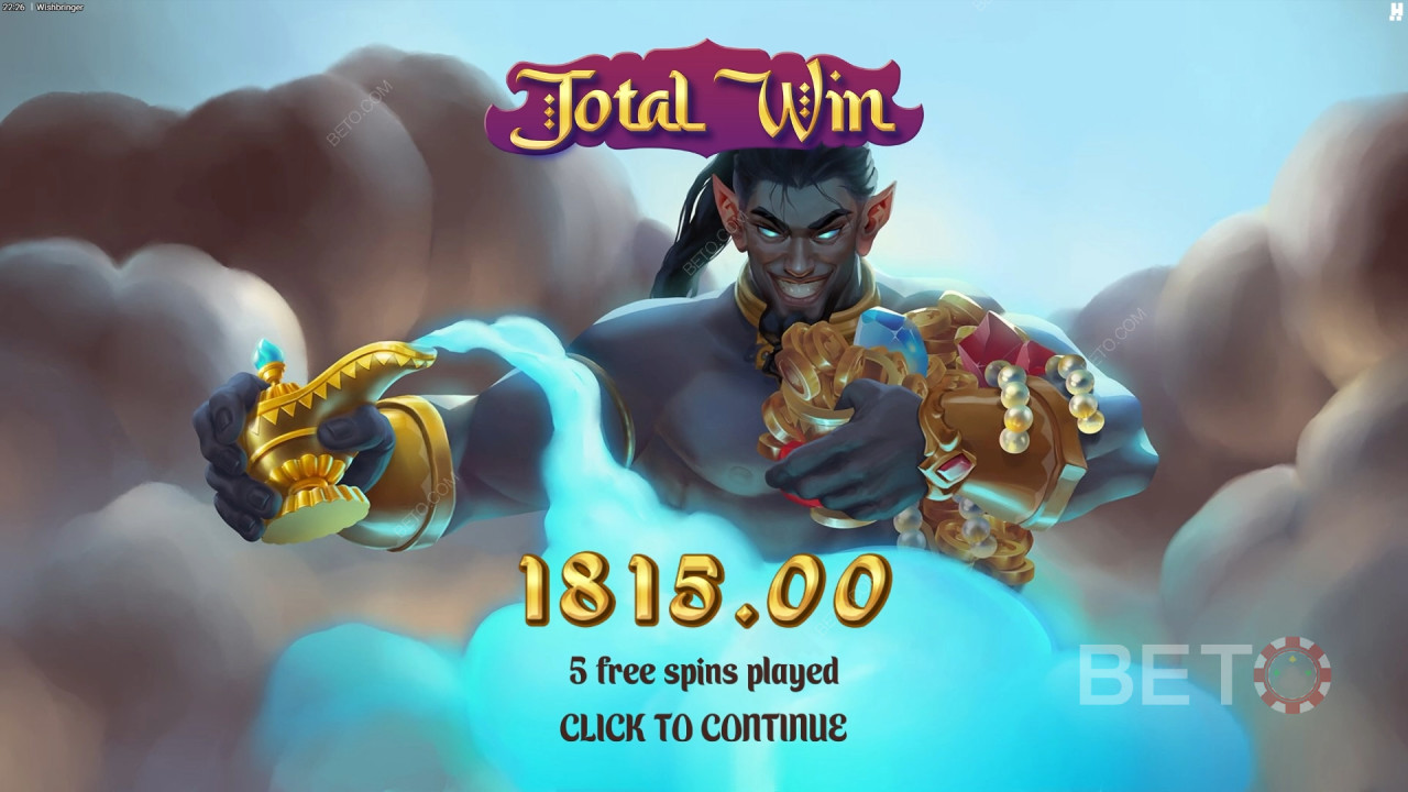 Menangkan 10,000x taruhan Anda di Slot Wishbringer!