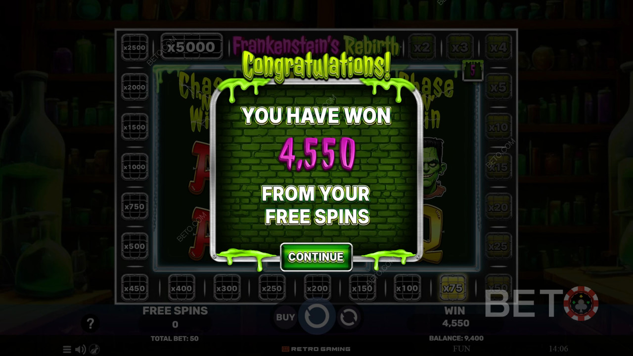 Ulasan Kelahiran Kembali Frankenstein oleh BETO Slots