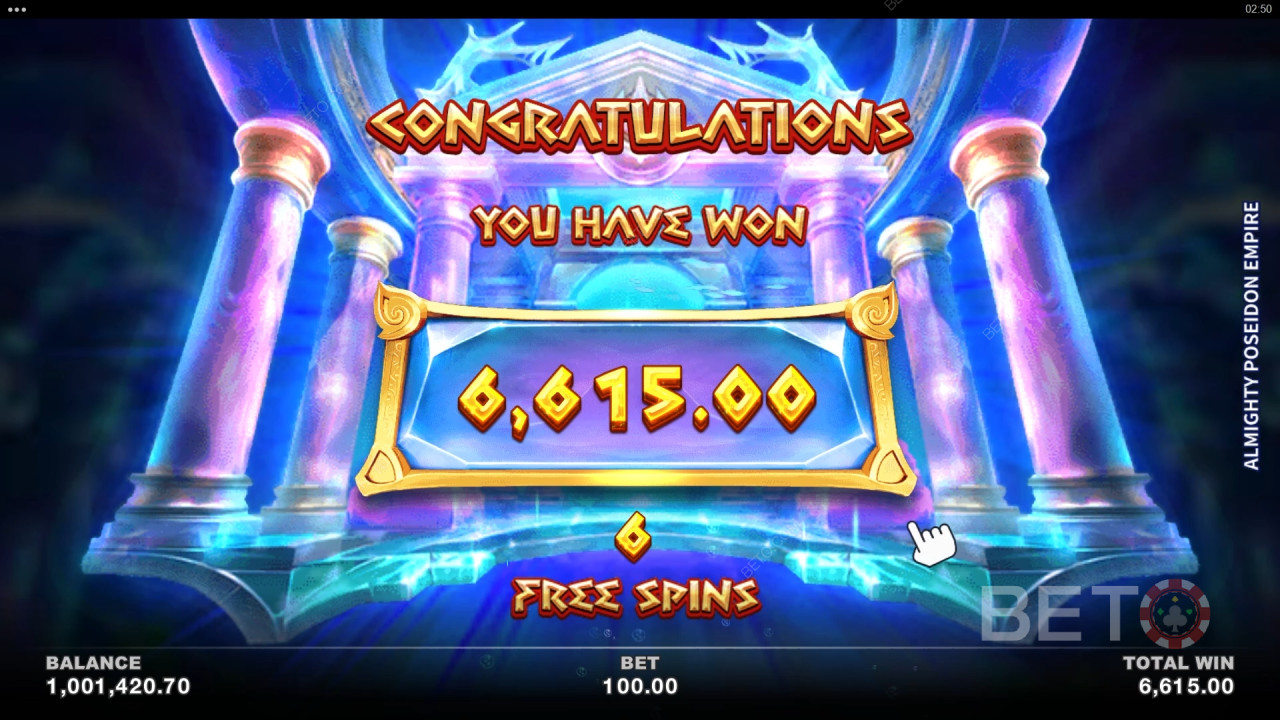 Menangkan 2,500x taruhan Anda di Slot Online Almighty Poseidon Empire!