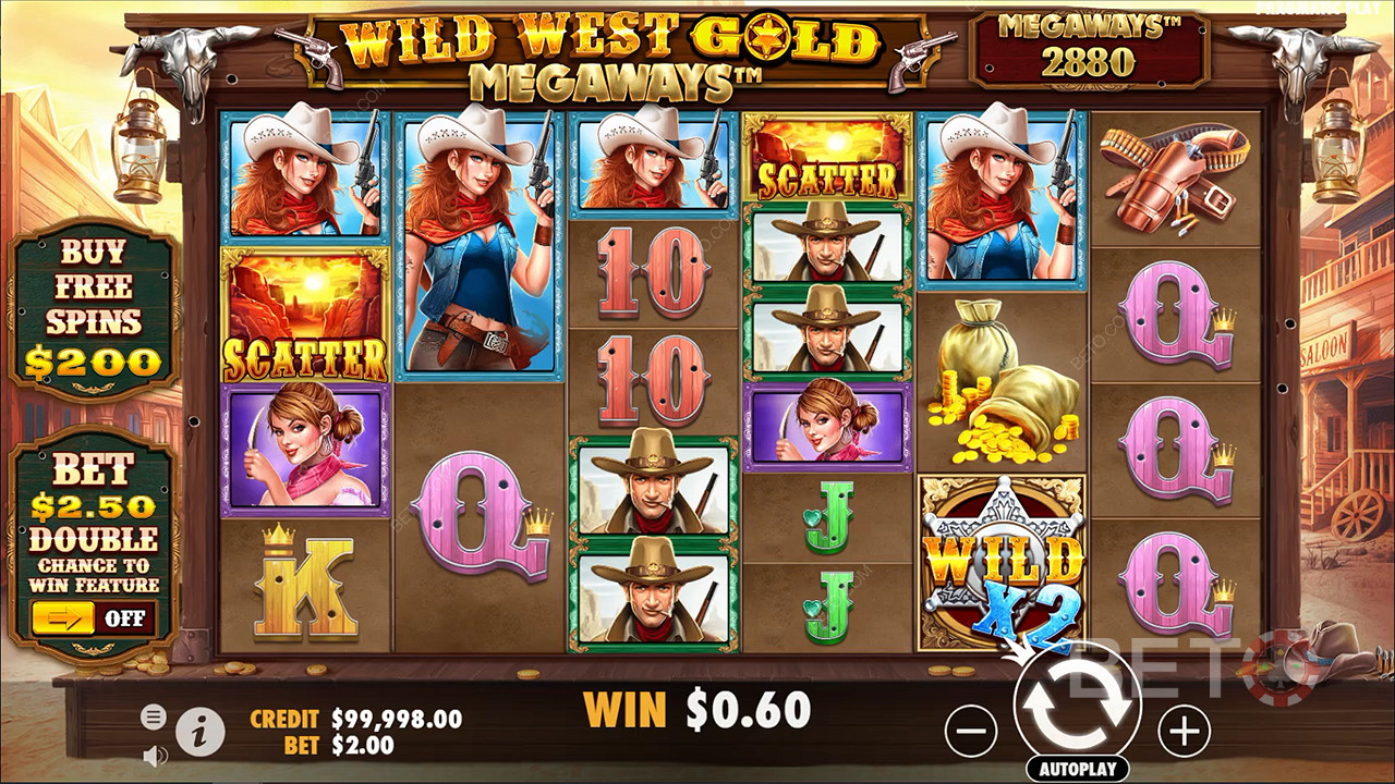 Nikmati kemungkinan tak terbatas dengan mekanik Megaways di slot Wild West Gold Megaways