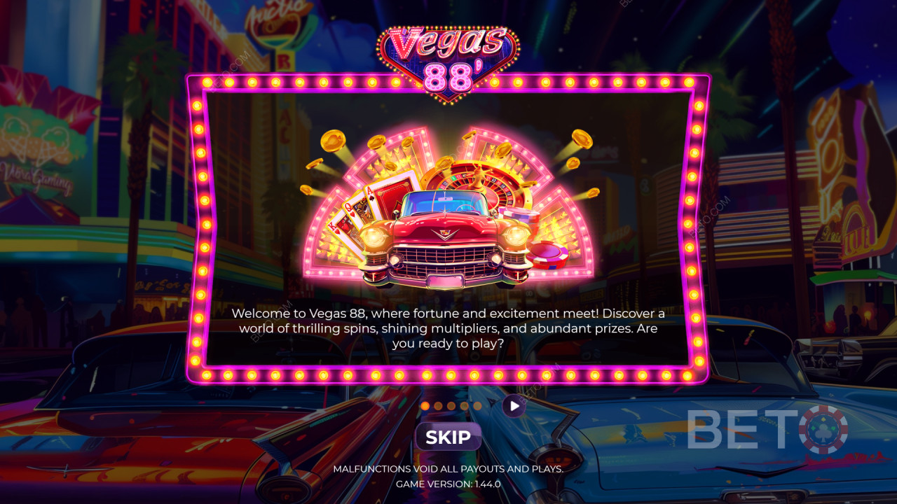 Tema & Desain: Neon Vegas Vibe